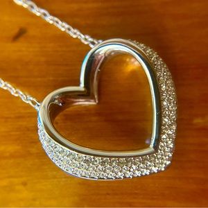 Swarovski Cupidon Rhodium Plated Crystal Pendant Necklace